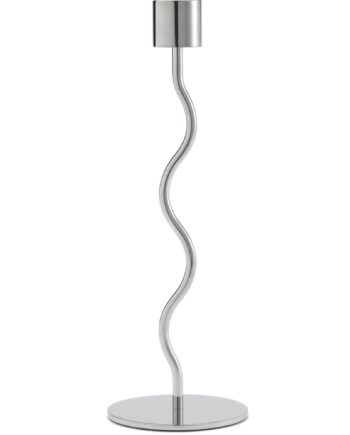 Curved Lysestage 23 Cm  Rustfrit Stål
