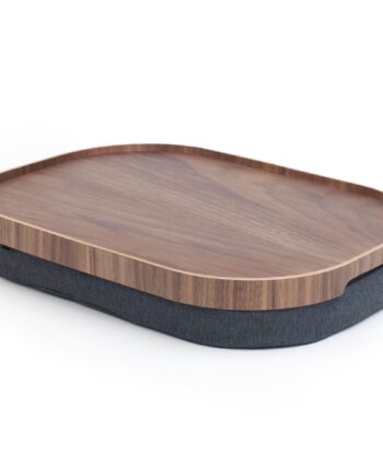 Curveline Serveringsbakke Anti-slip  Large  Valnød