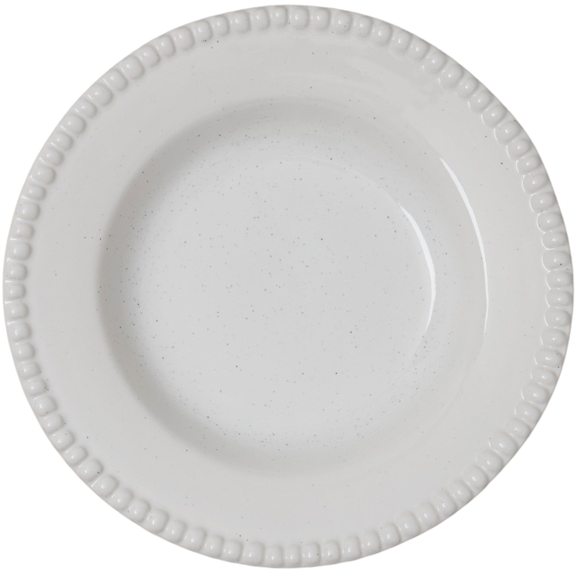 Daria Dyb Tallerken 26 Cm Stk Cotton White