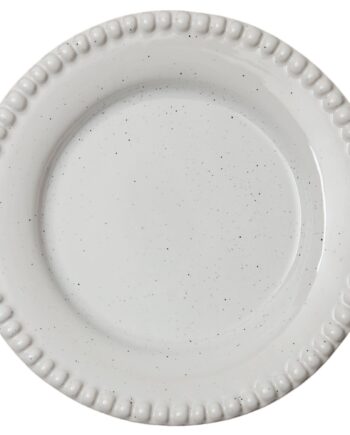 Daria Tallerken 18 Cm    Stk  Cotton White Shiny