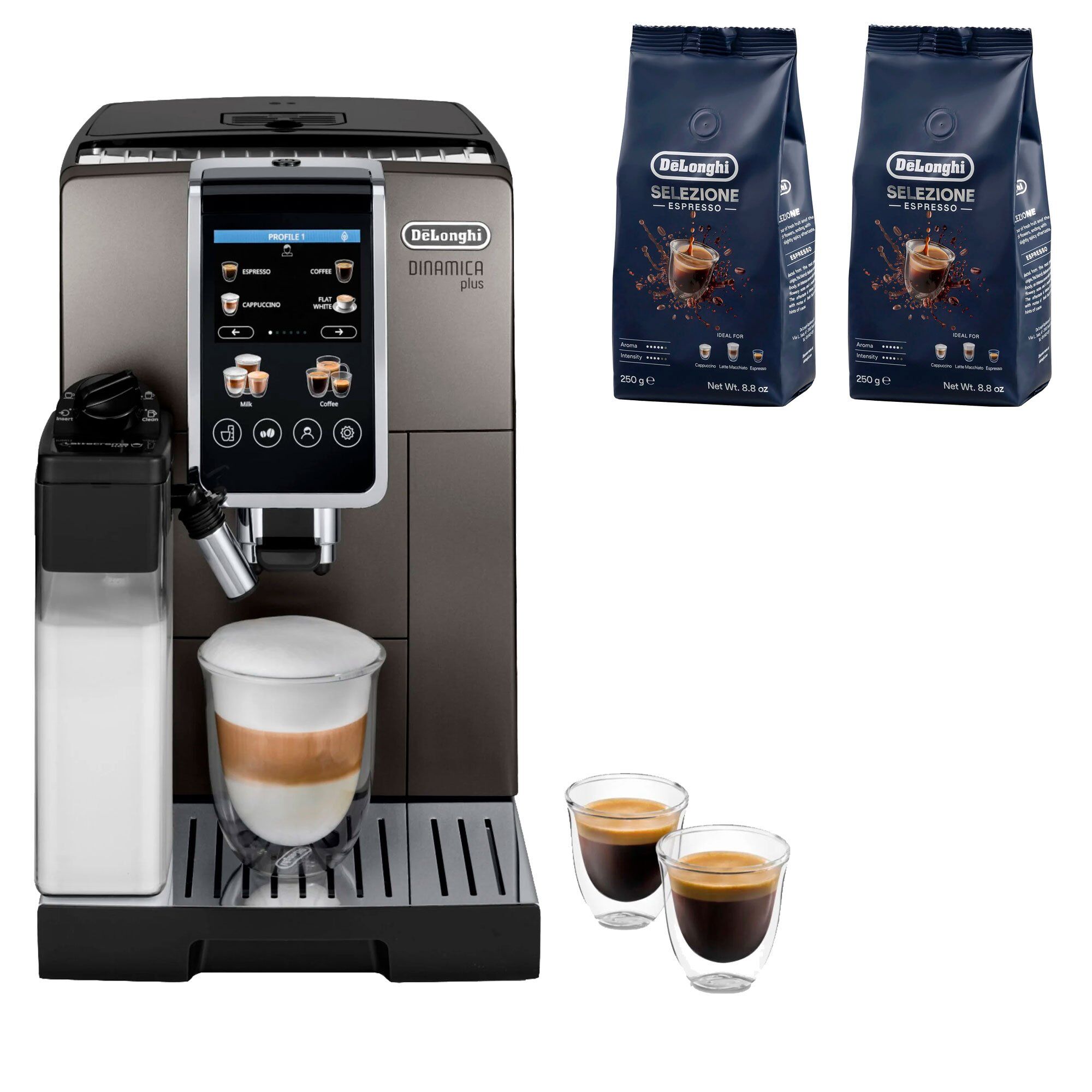 Delonghi Dinamica Plus Kaffemaskine Stk Kaffebønner Dlsc600