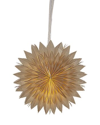 Dis Papirsstjerne  50 Cm  Beige