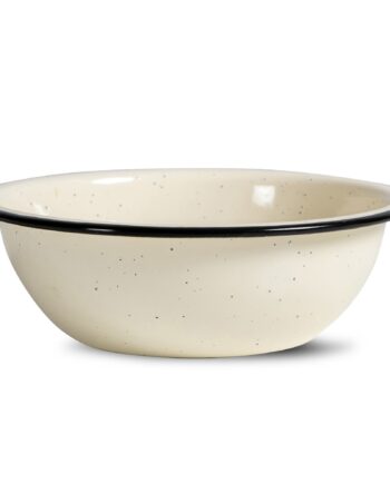 Doris Emaljeskål  Beige