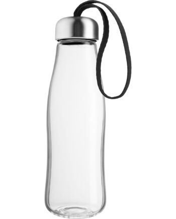 Drikkeflaske Glas     Liter  Sort