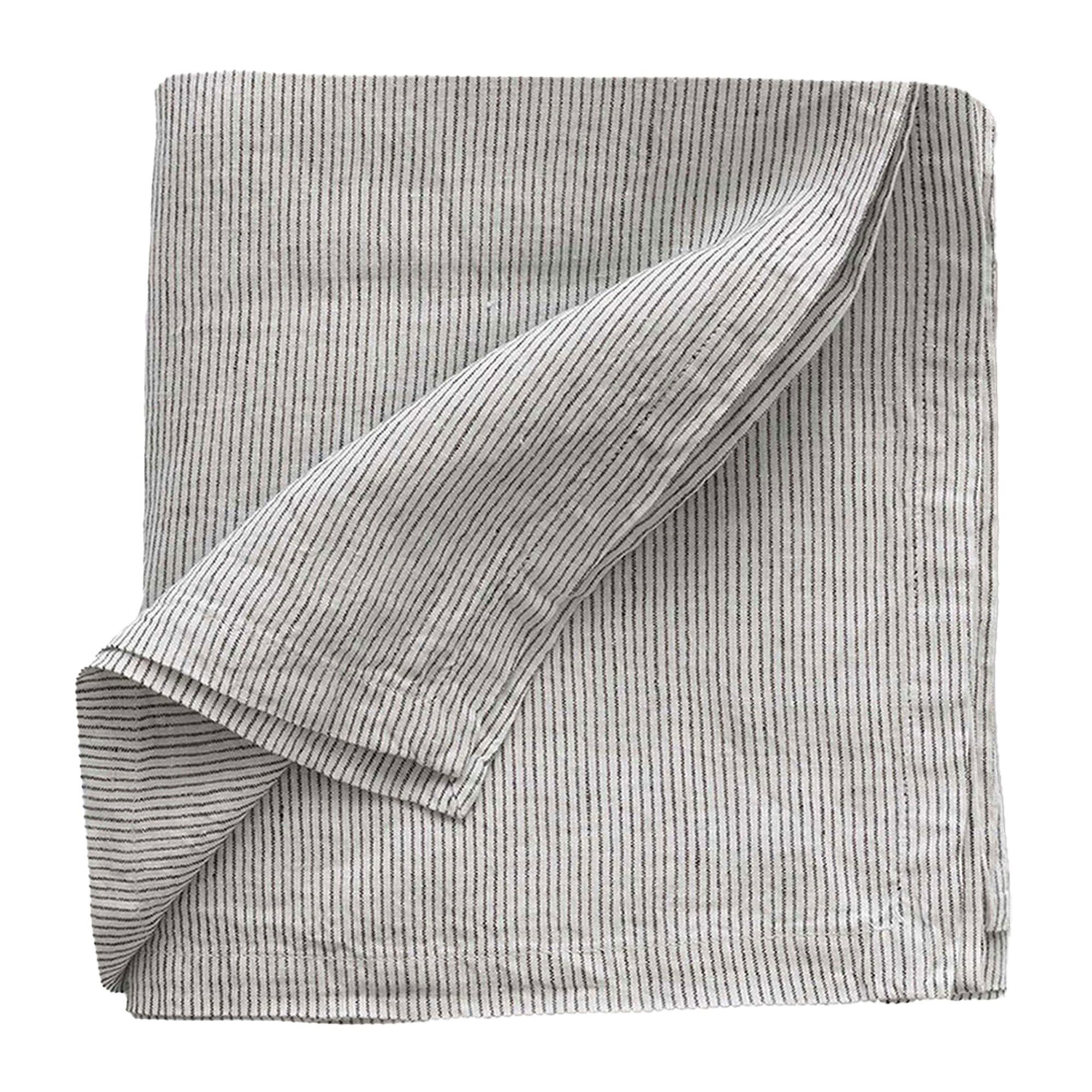 Dug Hør 145 145 Cm Pinstripe