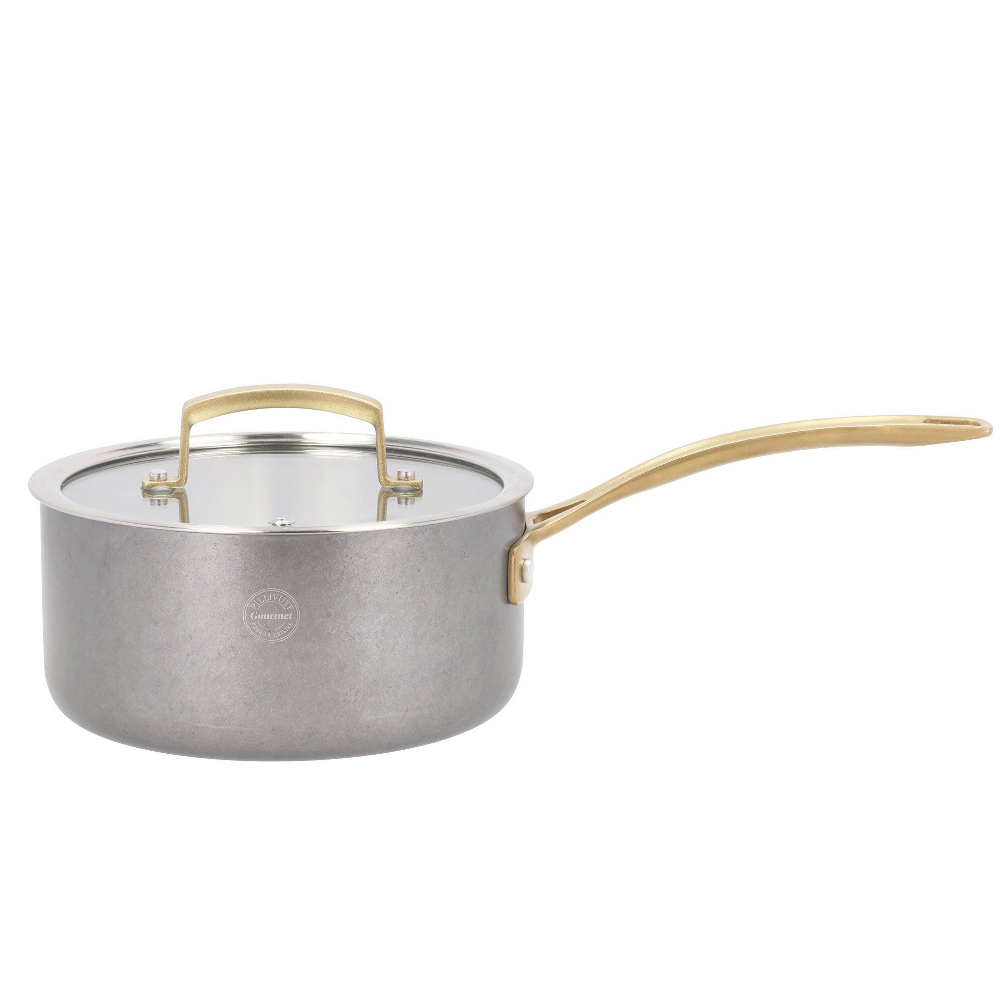 Durance Kasserolle Med Låg 12 Liter 18 Cm Rustfrit Stål
