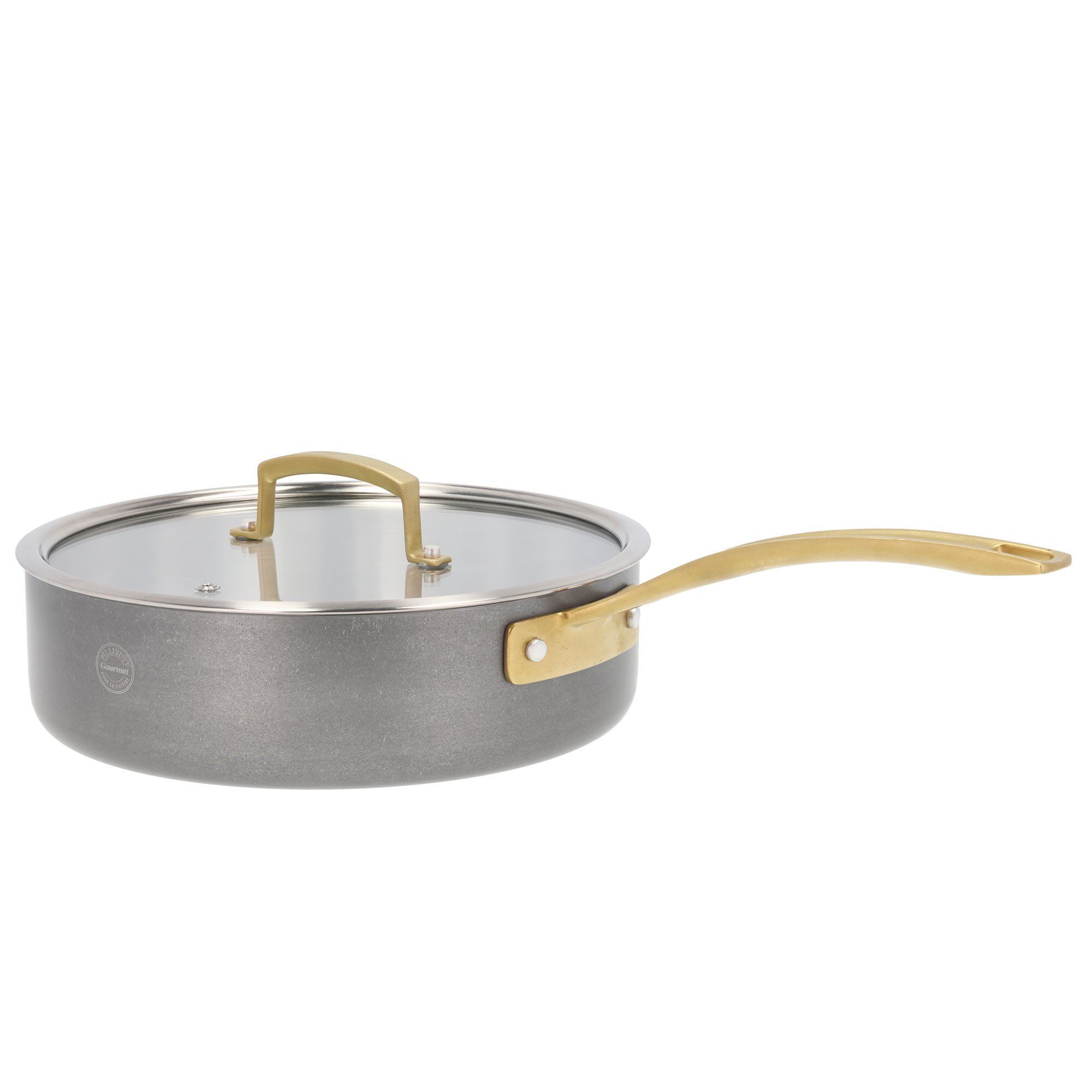 Durance Traktørpande Med Låg 24 Cm Rustfrit Stål