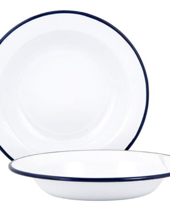 Dyb Tallerken 22 Cm  Hvid
