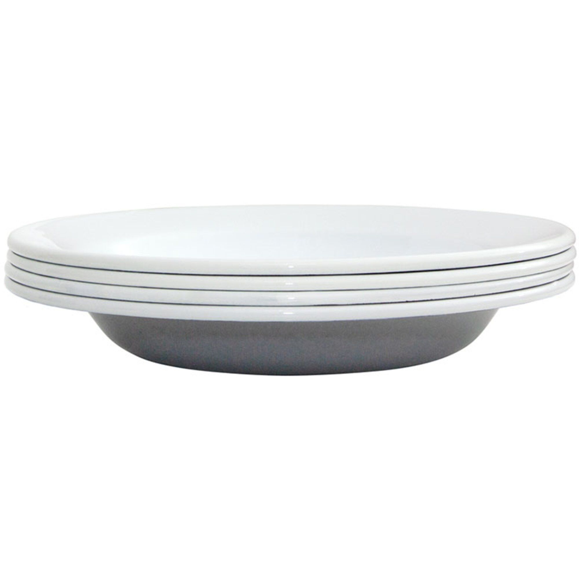 Dyb Tallerken 22 Cm Stk Grå