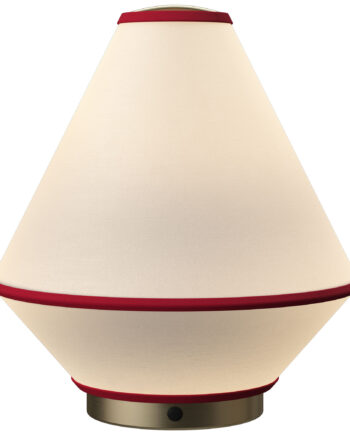 Edgeform Tafta Bærbar Bordlampe  Rød Off-white