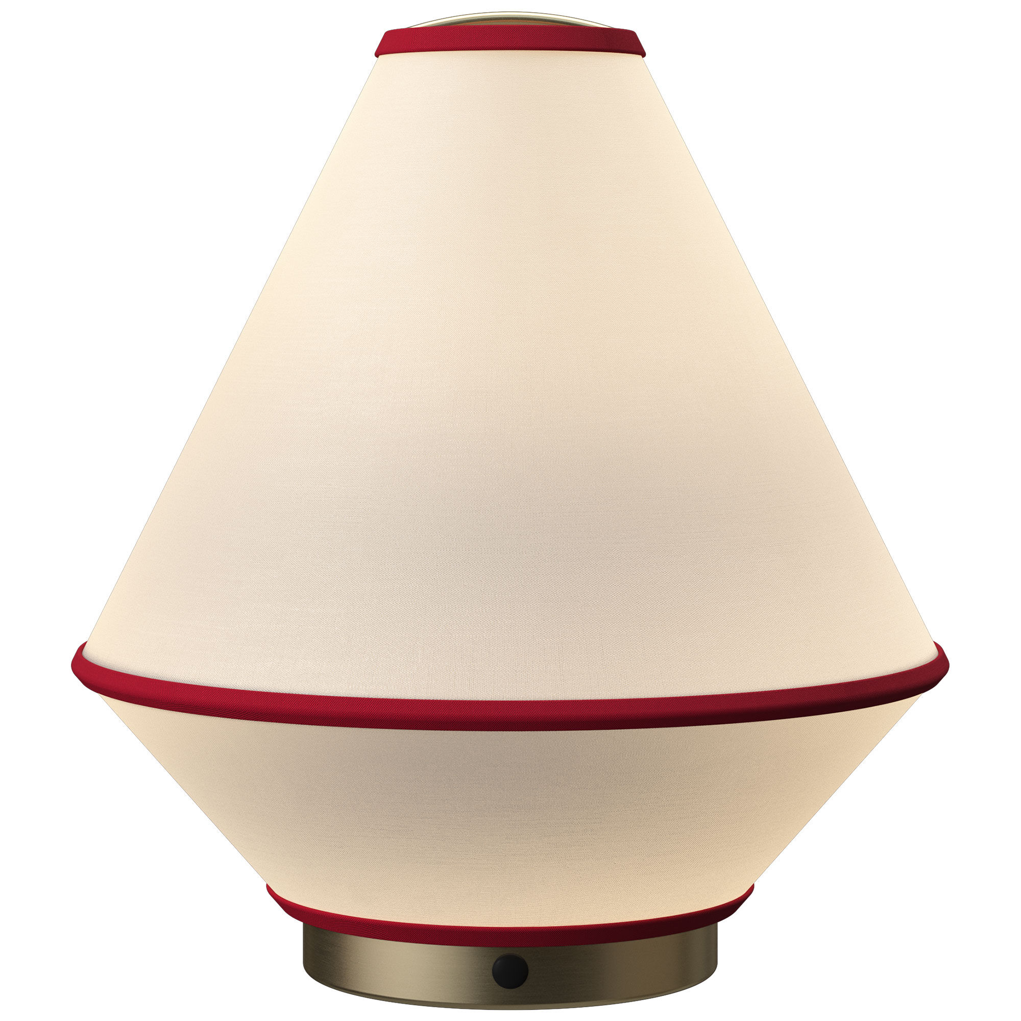 Edgeform Tafta Bærbar Bordlampe Rød Off-white