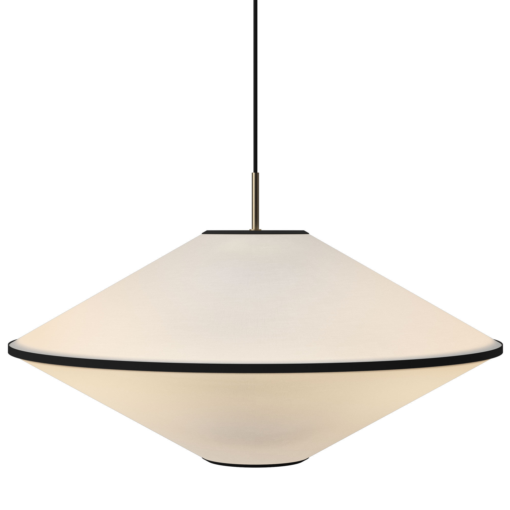 Edgeform Tafta Pendel 65 Cm Sort Offwhite