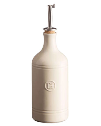 Emile Henry Olivenolieflaske     Liter  Creme