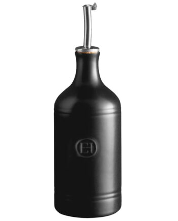 Emile Henry Olivenolieflaske     Liter  Sort