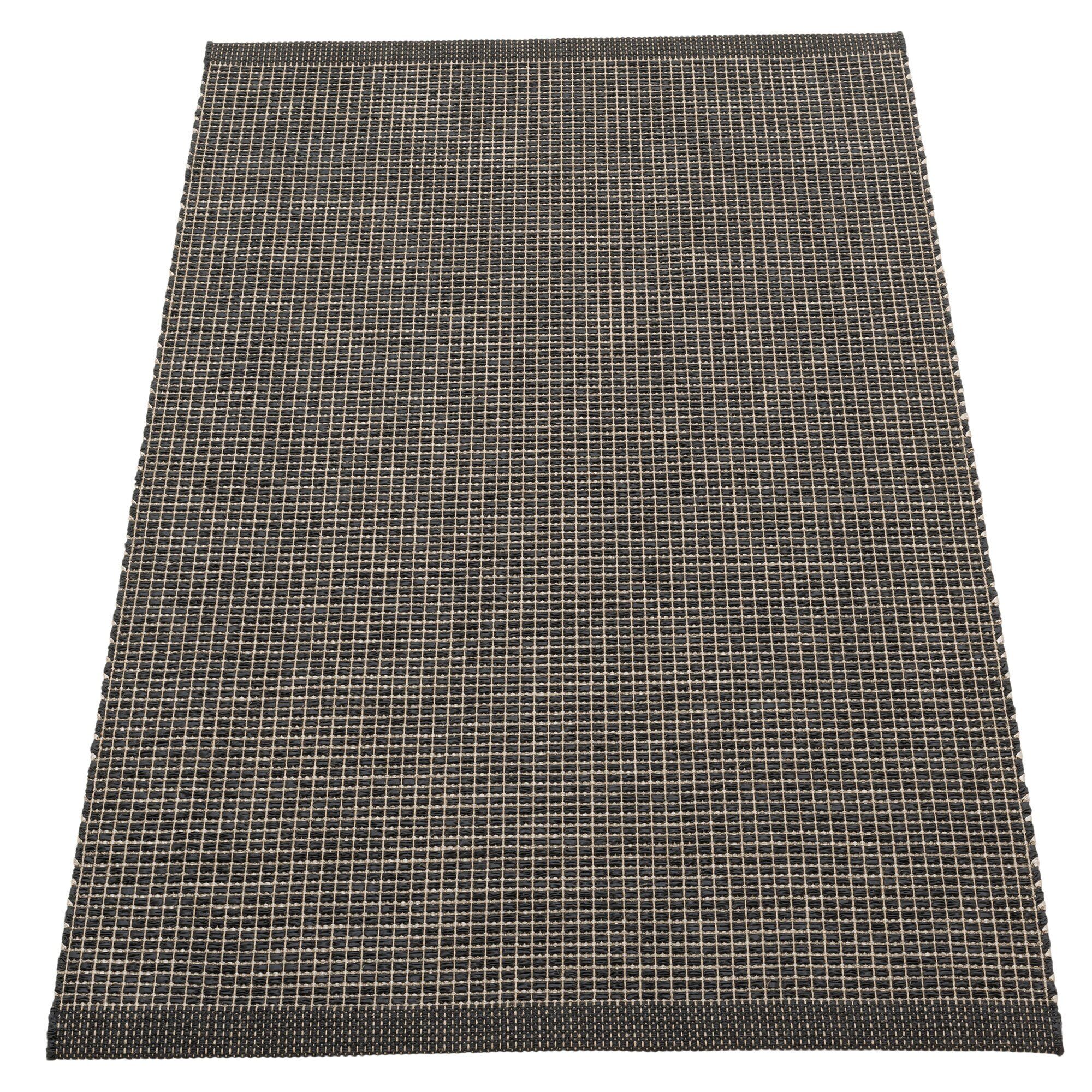 Emm Gulvtæppe 120x70 Cm Black Linen