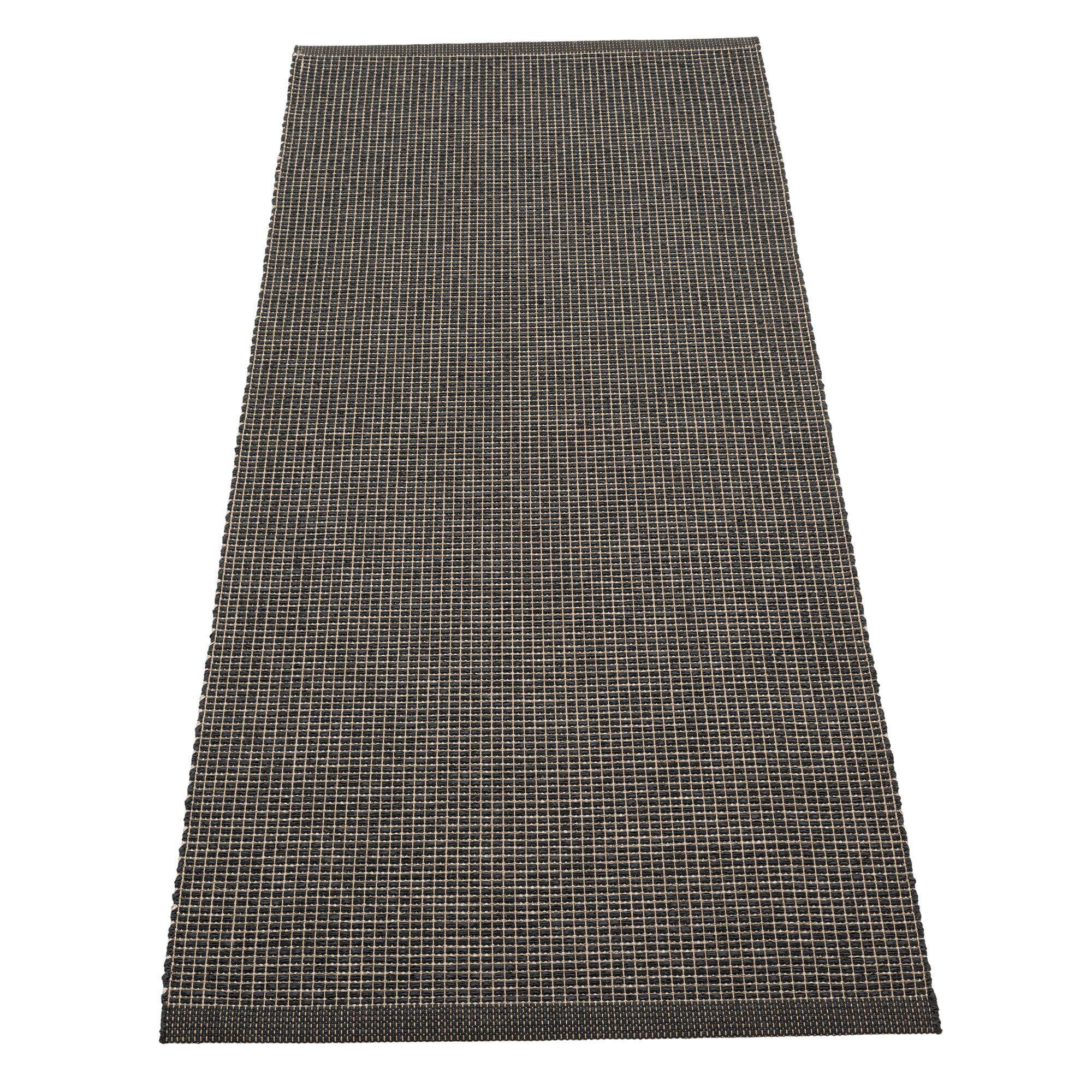 Emm Gulvtæppe 180x70 Cm Black Linen