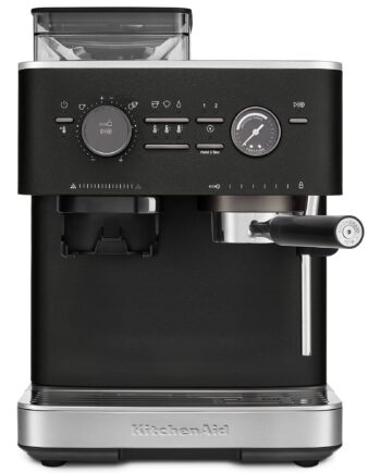 Espressomaskine Med Kaffekværn  Cast Iron Black
