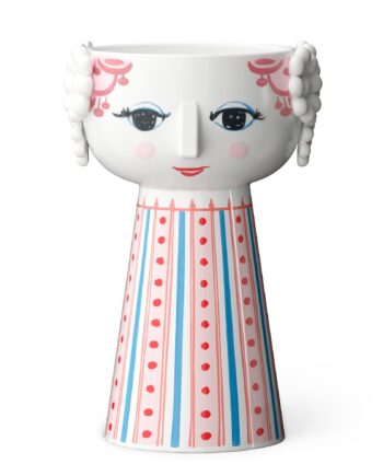 Eva Lysestage 14 Cm  Rød