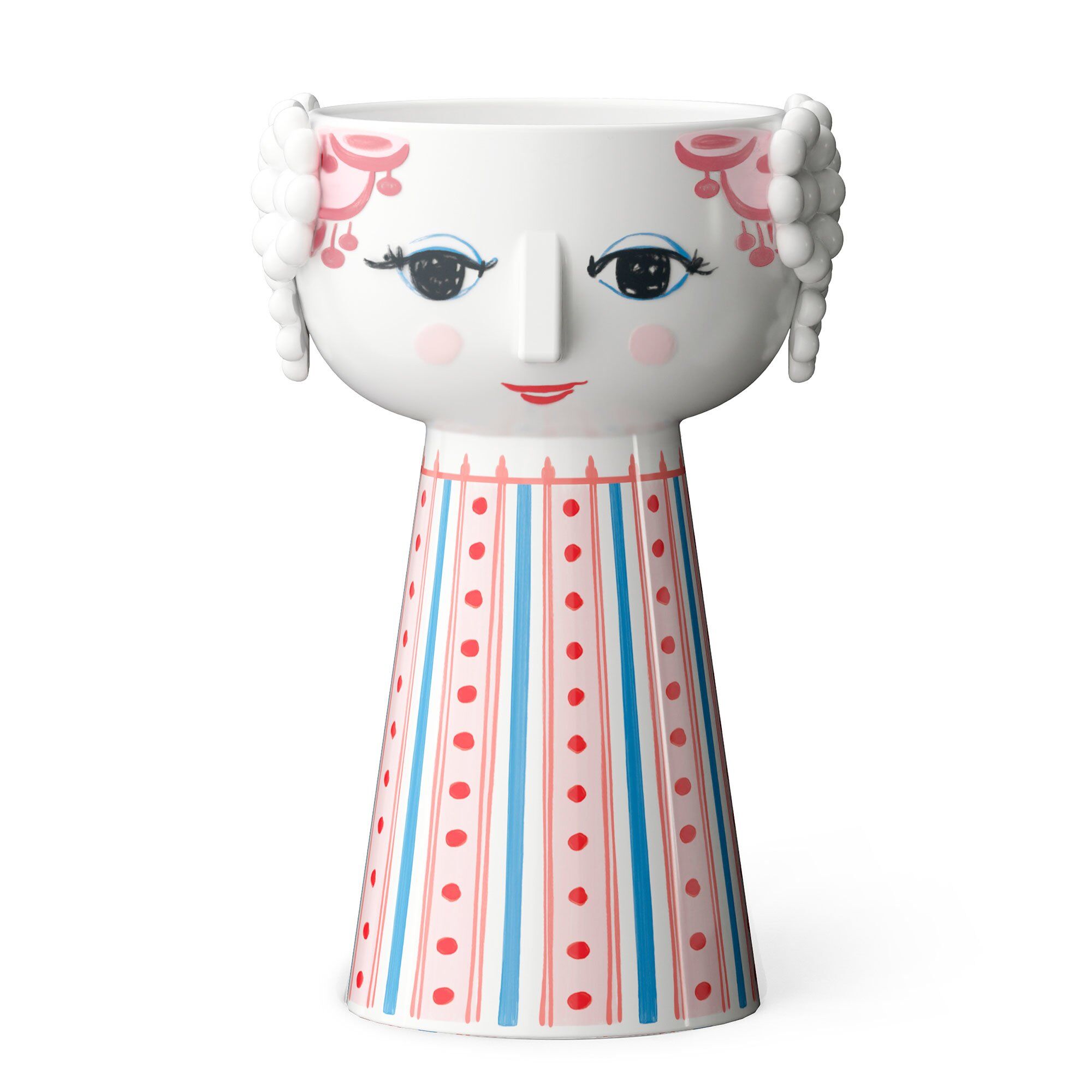 Eva Lysestage 14 Cm Rød