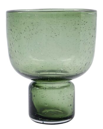 Farida Vase 22 Cm  Olivengrøn