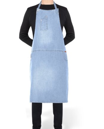 Five Pockets Comfort Fit Forklæde  Washed Indigo