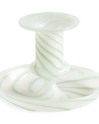 Flare Stripe Milk Lysestage  Small  Grøn