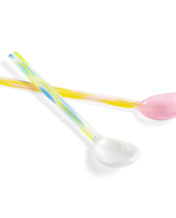 Flat Skeer Af Glas    Stk  Lys Pink Hvid