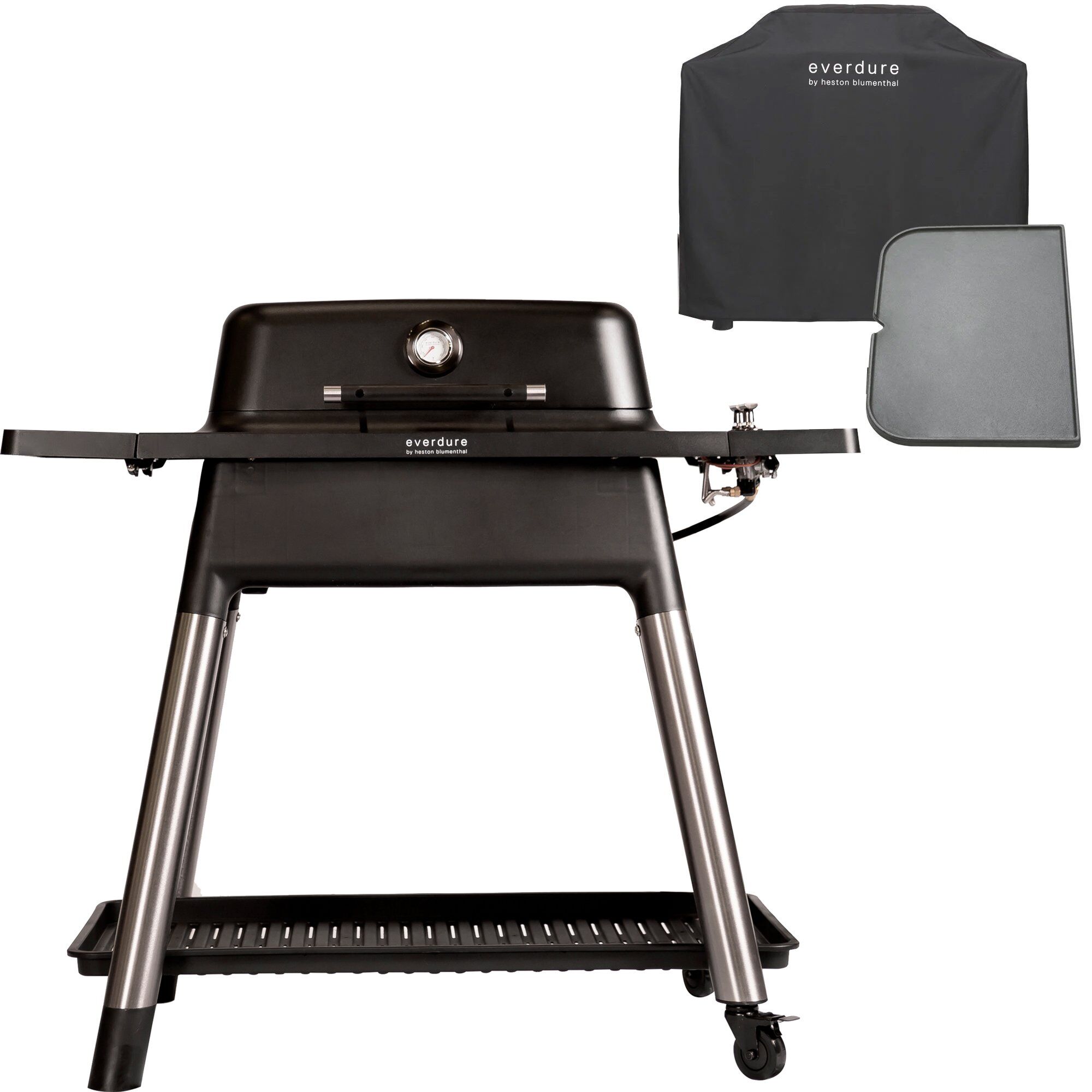 Force Gasgrill Grillbetræk Grillplade Mat Sort