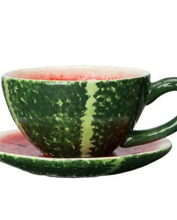 Fruity Watermelon Kop Med Underkop 25 Cl  Grøn Rød