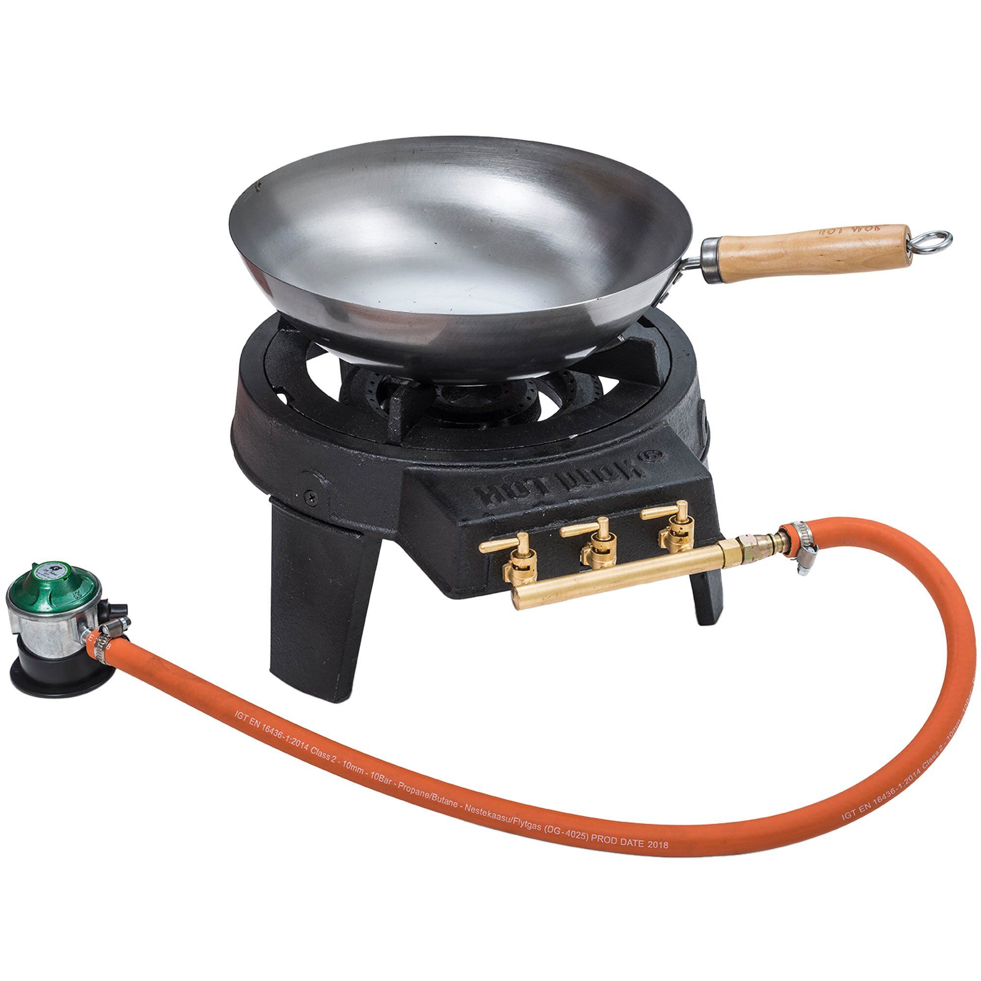 Gasbrænder 12 Kw Inkl Regulator Og Wok