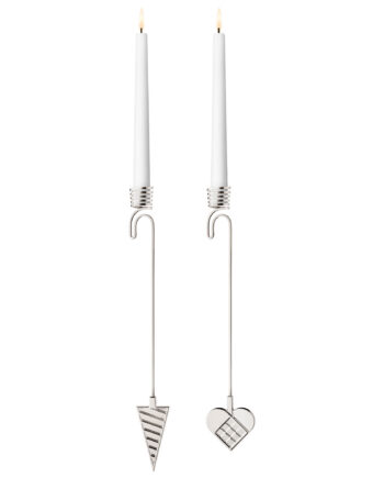 Georg Jensen Cc 2025 Lysestage Sæt   Dele  Palladiumbelagt