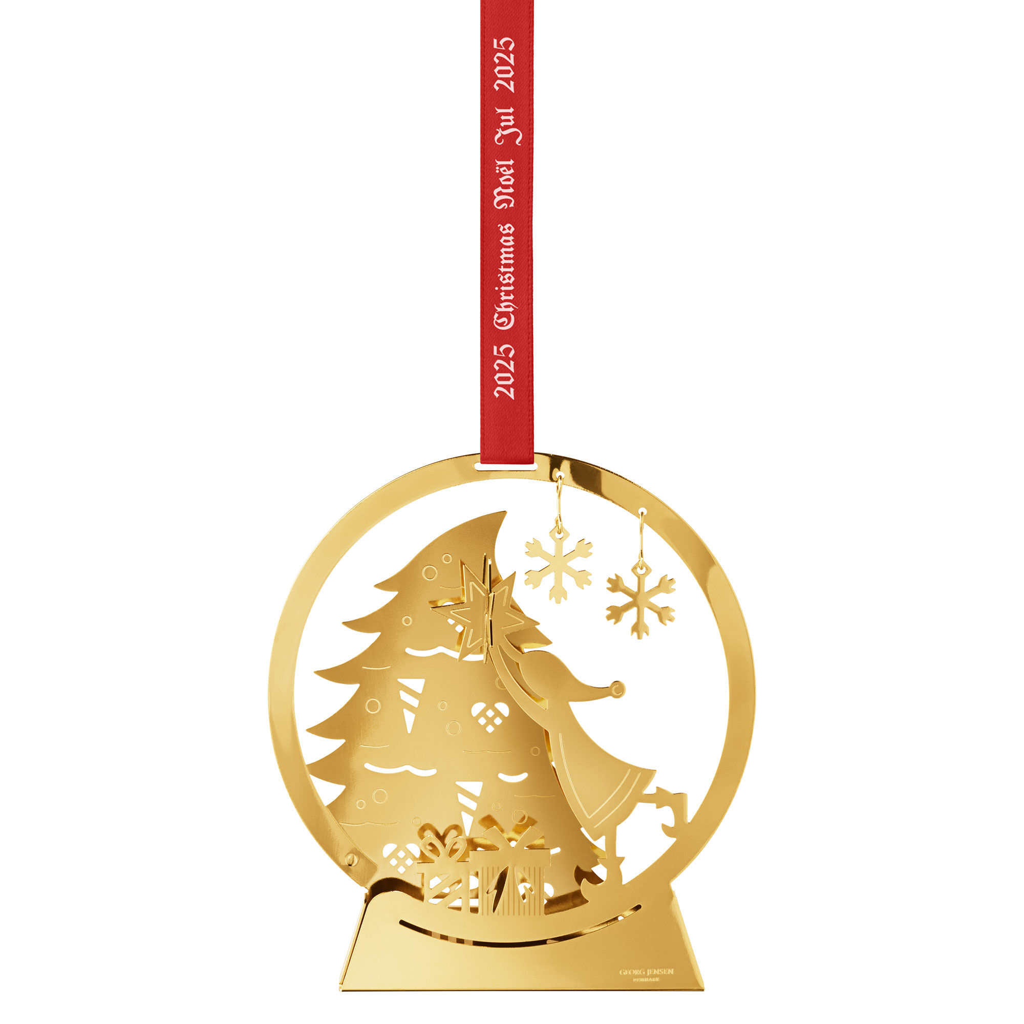 Georg Jensen Cc 2025 Snøkugle Julepynt 18k Guldbelægning