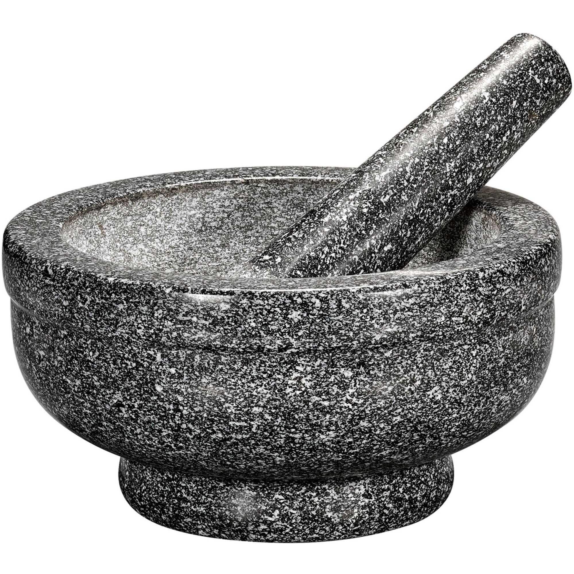 Giant Green Granite Morter Støder 21 Cm