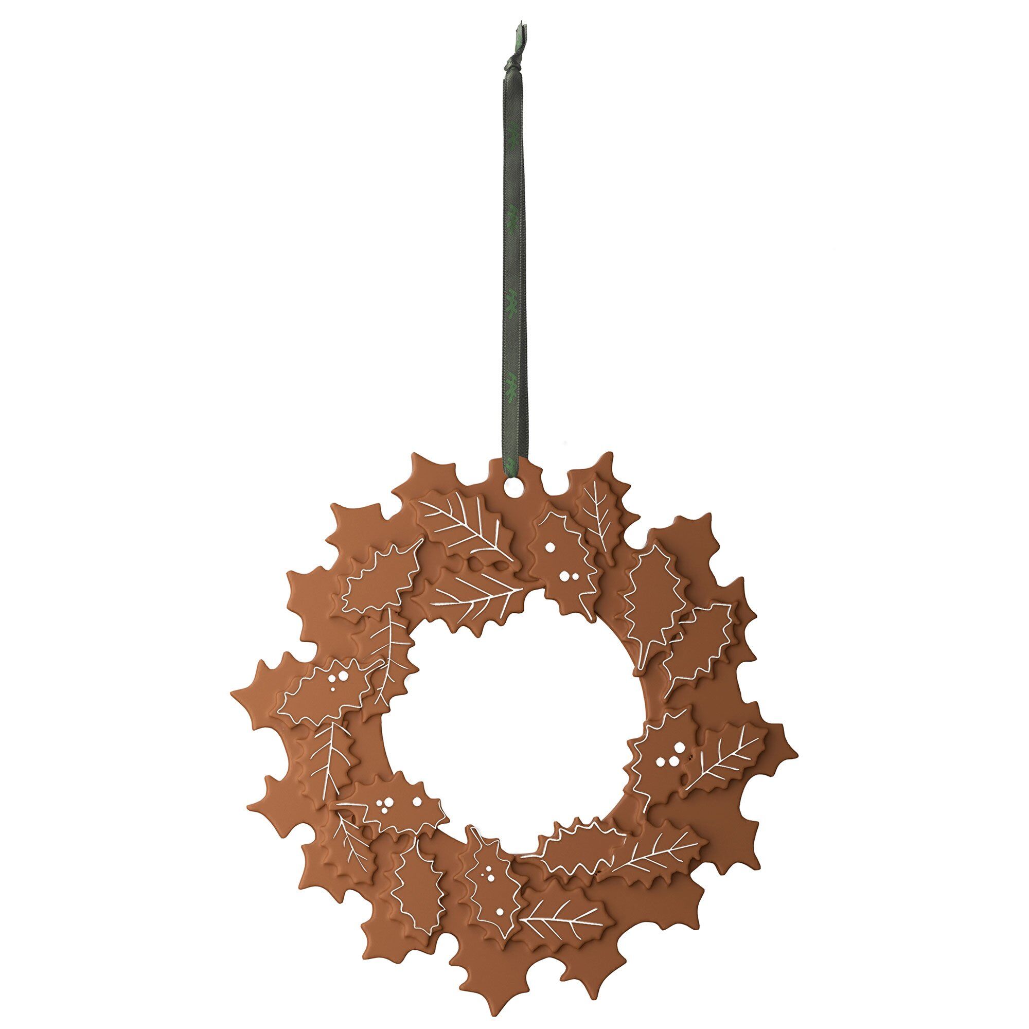 Gingerbread Julekrans ø18 Cm Brun
