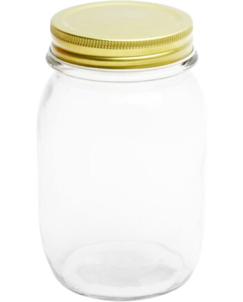 Glas Med Skruelåg     Liter