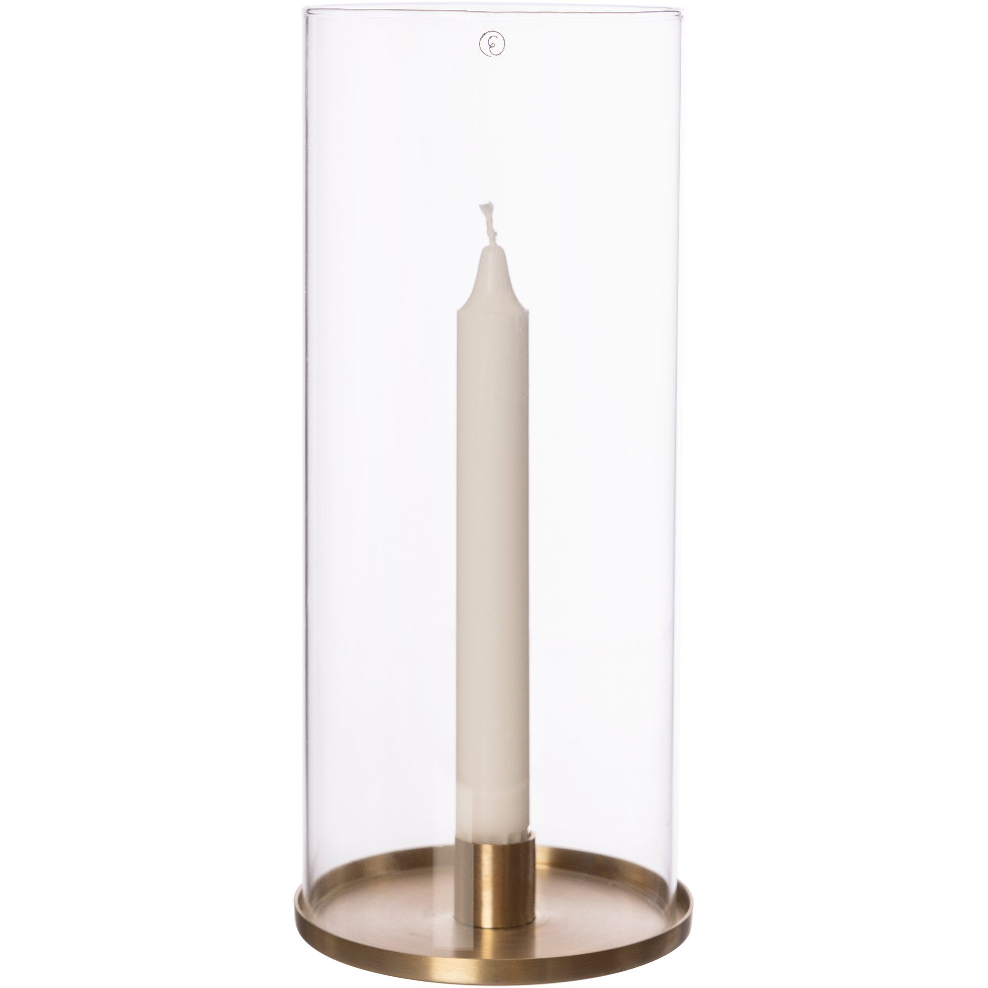 Glaslanterne Messing
