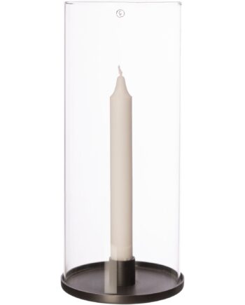 Glaslanterne  Sort Aluminium