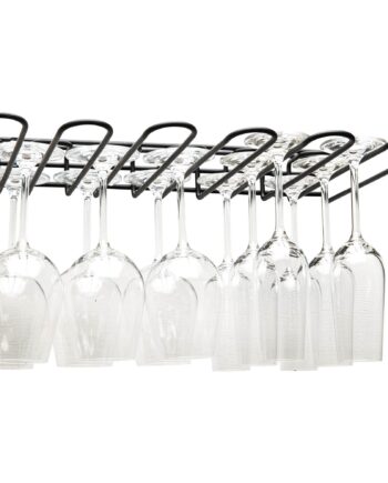 Glasophæng Til   Rækker Glas  Sort
