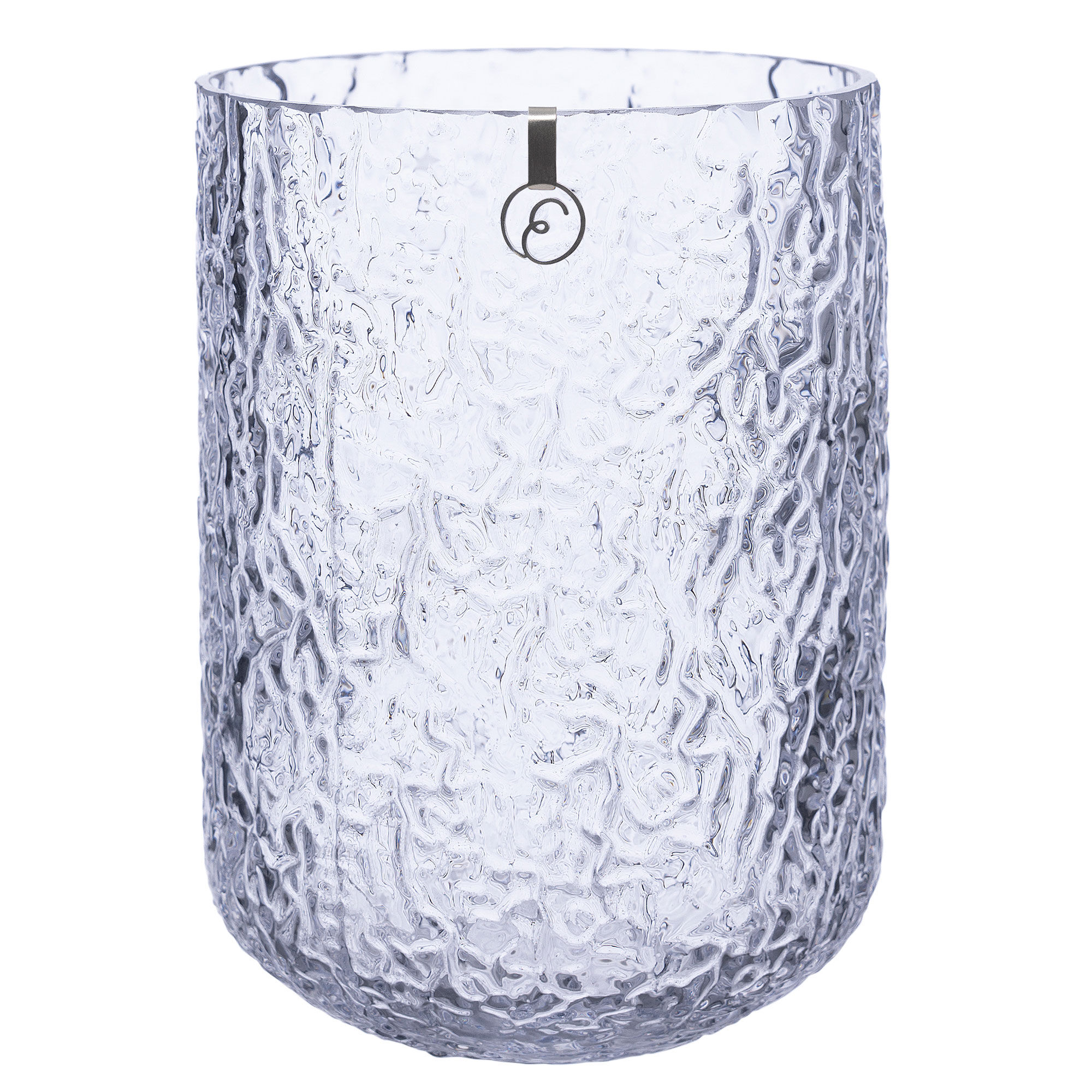 Glasvase 18 Cm Mønstret Glas