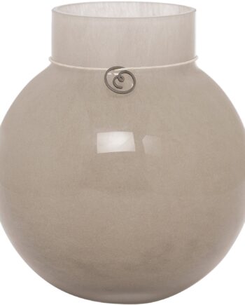 Glasvase Rund 14 Cm ø13  Beige