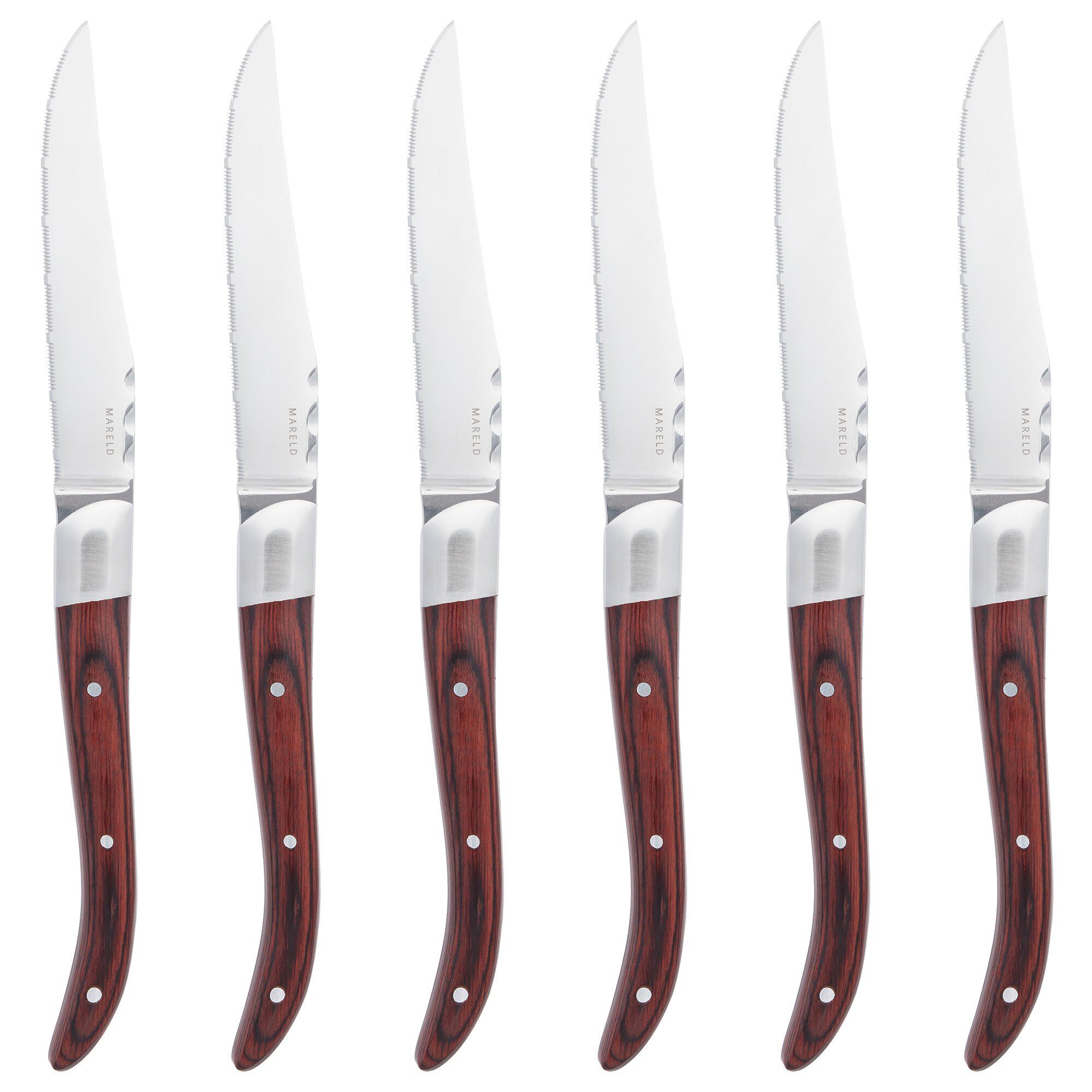 Grillknive Rødt Pakkatræ Stk