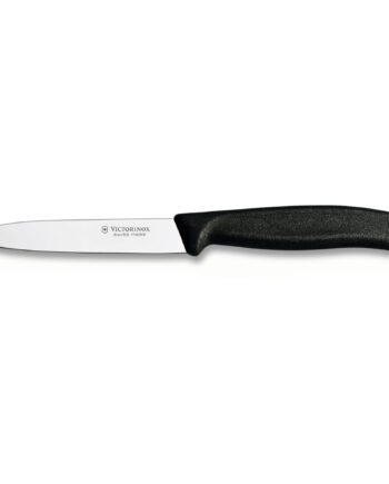 Grøntsags- Og Skrællekniv Med Nylonhåndtag   Sort  10 Cm