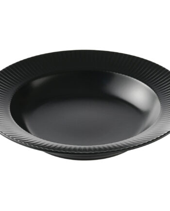 Groovy Dyb Tallerken 23 Cm  Sort
