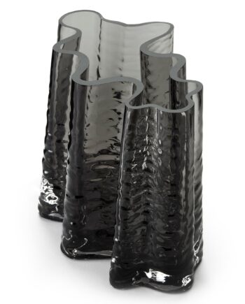 Gry Wide Vase  19 Cm  Smoke