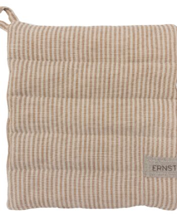 Grydelap Stribet  Karamel Beige