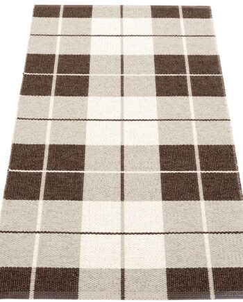 Gulvtæppe Ed  70   140 Cm  Dark Brown Linen Vanilla