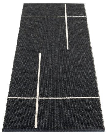 Gulvtæppe Fred  70   180  Cm  Black Vanilla