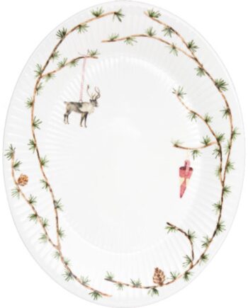 Hammershøi Christmas Oval Bordfad 27x34 Cm