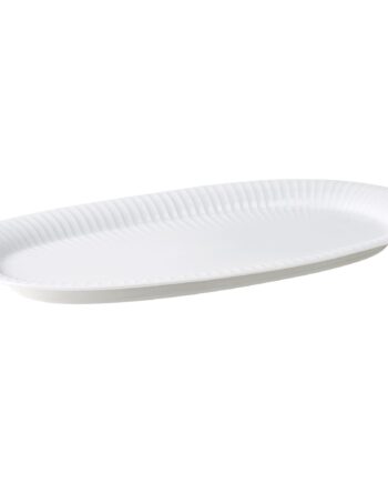 Hammershøi Ovalt Serveringsfad  Hvid  40   22   Cm