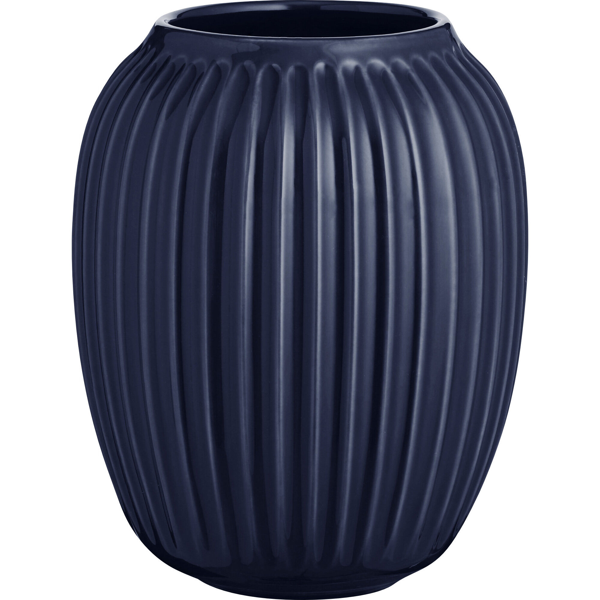 Hammershøi Vase 20 Cm Indigoblå